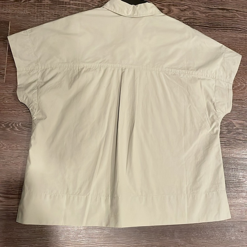 🌿Everlane The Short Sleeve Button Down Box Minimalist Shirt poplin XS - Picture 10 of 13